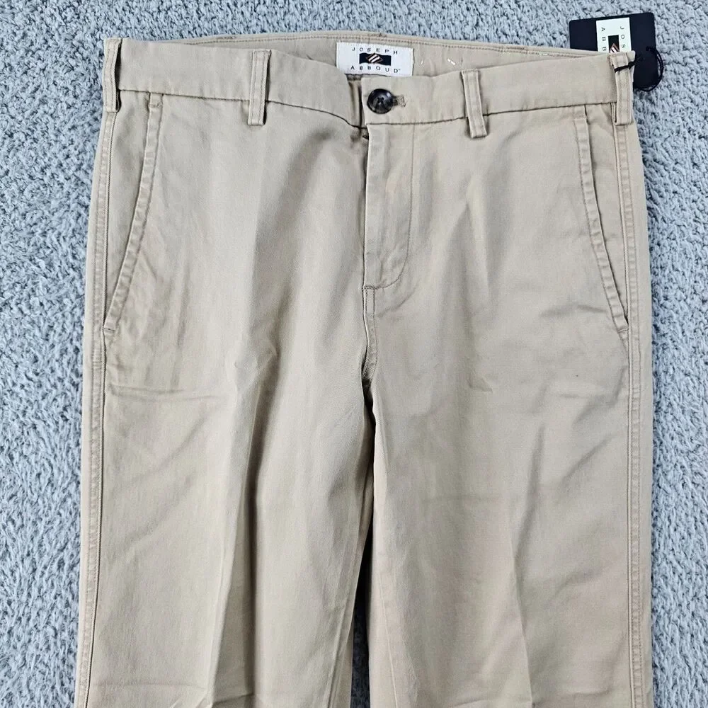 Joseph Abboud Pants 32x29 Khaki Beige Chino Comfort Stretch Preppy Casual NWT